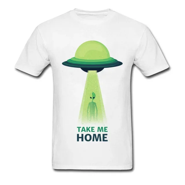 UFO Alien Fashion Graphic Heel Home Funny Adult Clothing Harajuku Casual Hot sale outfits Round neck manga streetweat lnformal