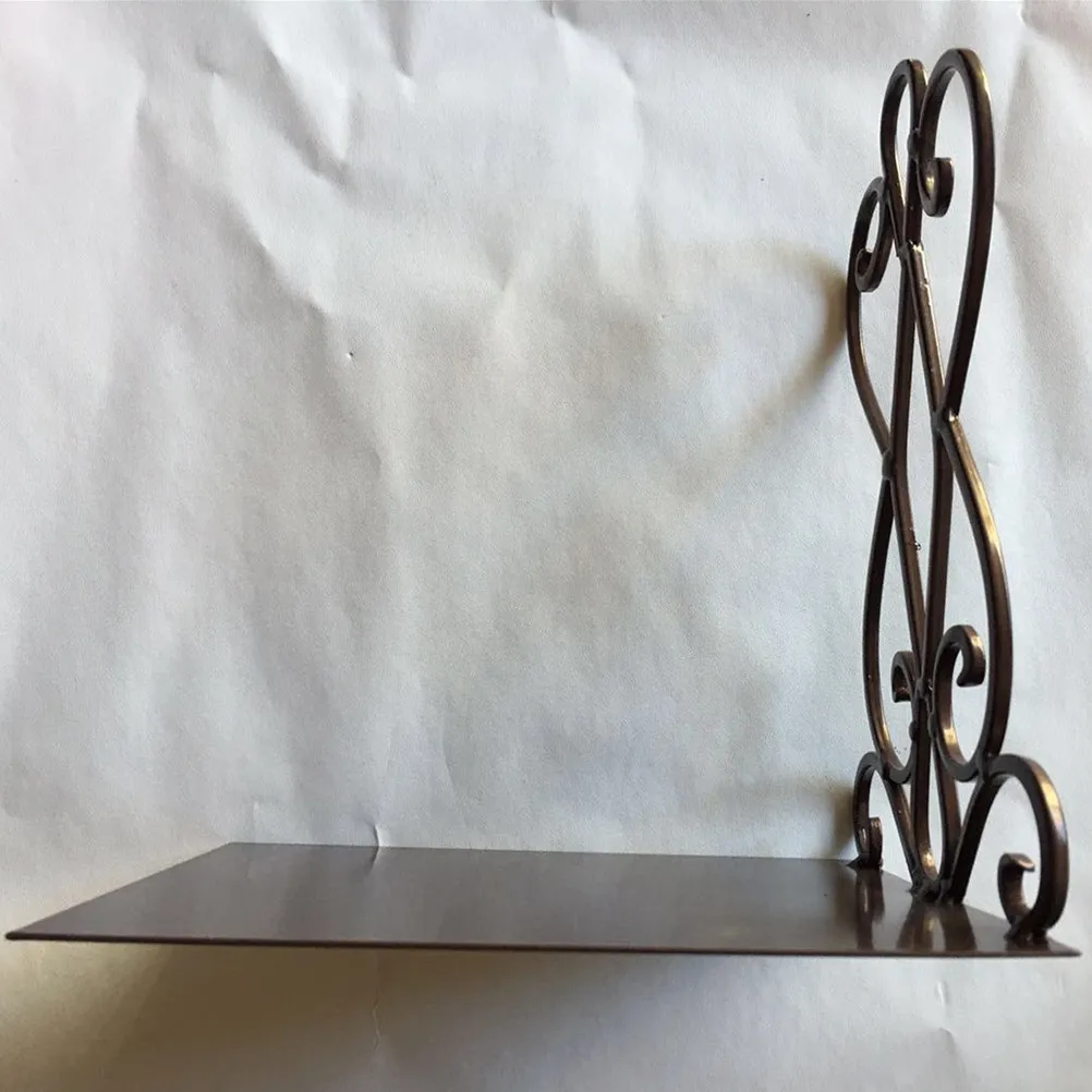 Bronze Retro Metal Bookends Frame Creative Book Organiser Reading Rack for Home Library Study Stationery Bookends Stationery