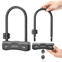 Bike U Lock with Mounting Bracket Bicycle U-shaped Lock with 2 Keys Bicycle U-Lock for Electric Scooter Mountain Bikes