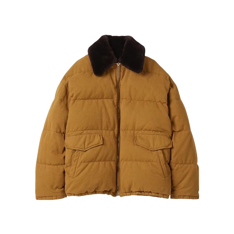 NIGO LP Women's Autumn And Winter Retro Solid Color Zipper Short Warm Puffer Down Jacket #nigo61474