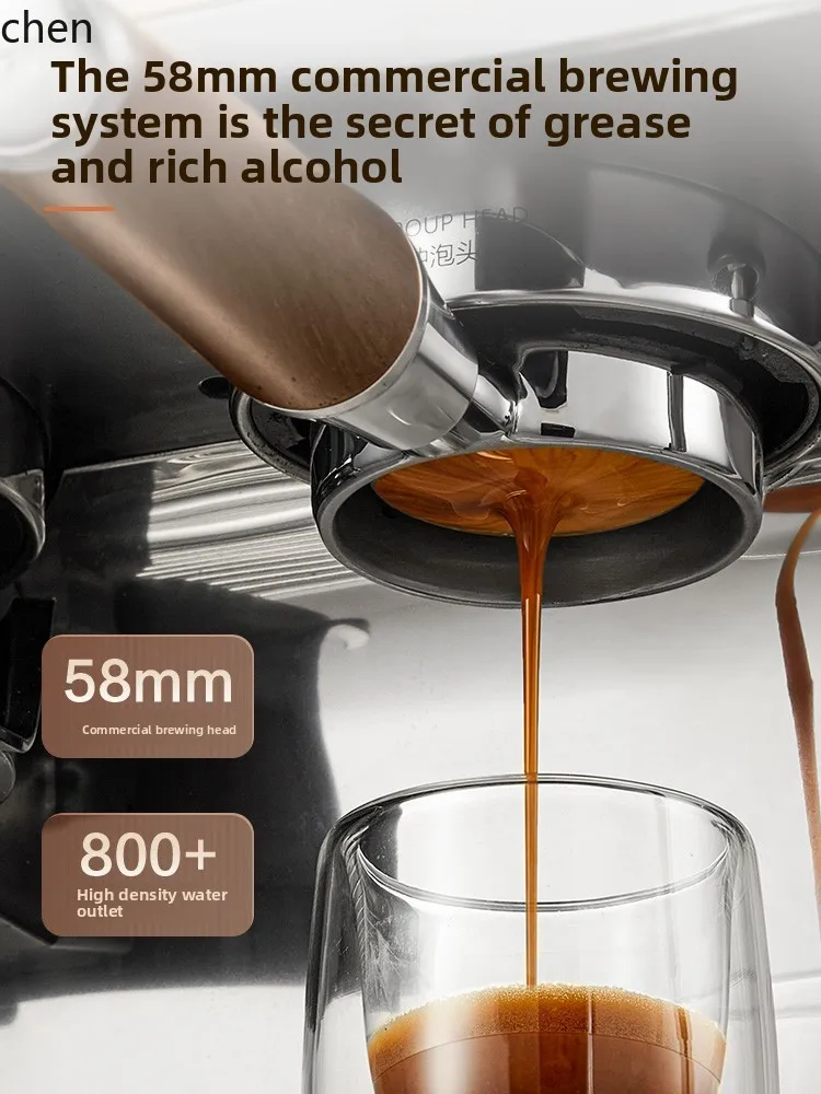 HXL concentrated semi-automatic coffee machine home office small grinding integrated tea bar machine