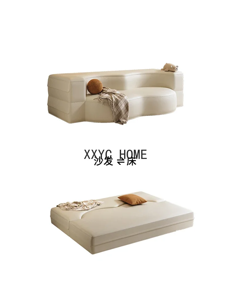 

Multifunctional Foldable Dual-Use Fabrics Sofa Bed Small Apartment Light Luxury
