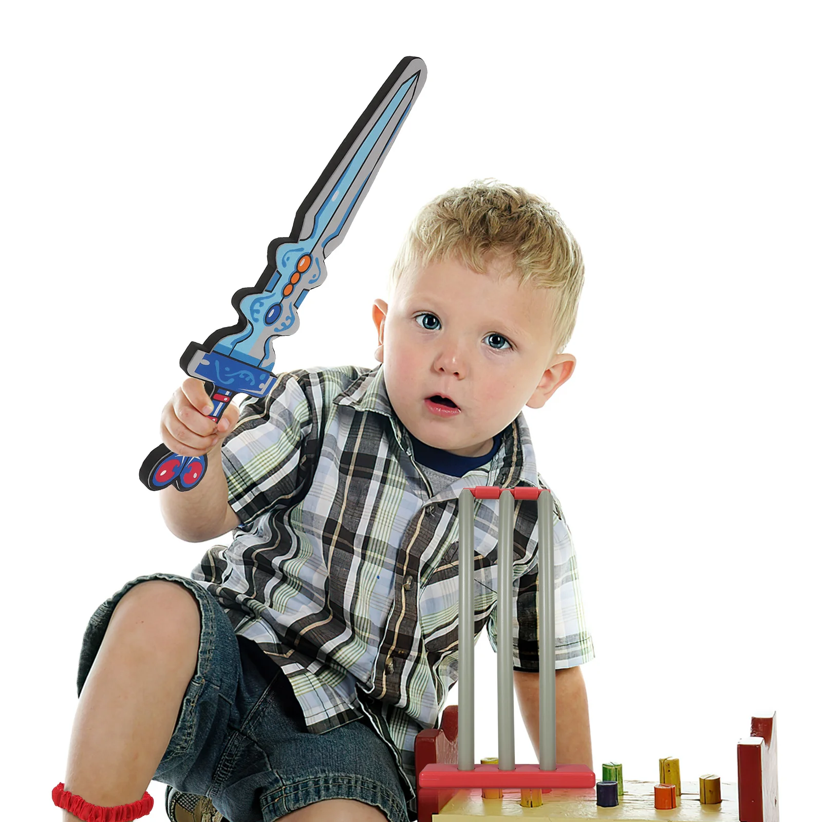 Foam Sword Kids Soft Lightweight Safe Fencing Training Play Cosplay Costume Sword Kids Fencing Toy