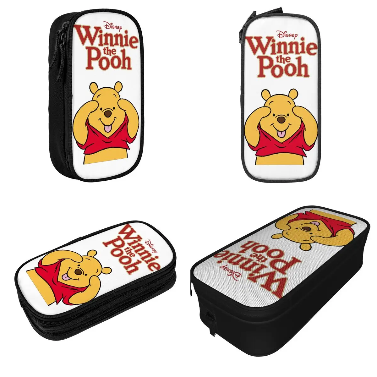 Creative Winnie The Pooh Logo Pencil Cases Pencilcases Pen Kids Large Storage Bag Office Gifts Stationery