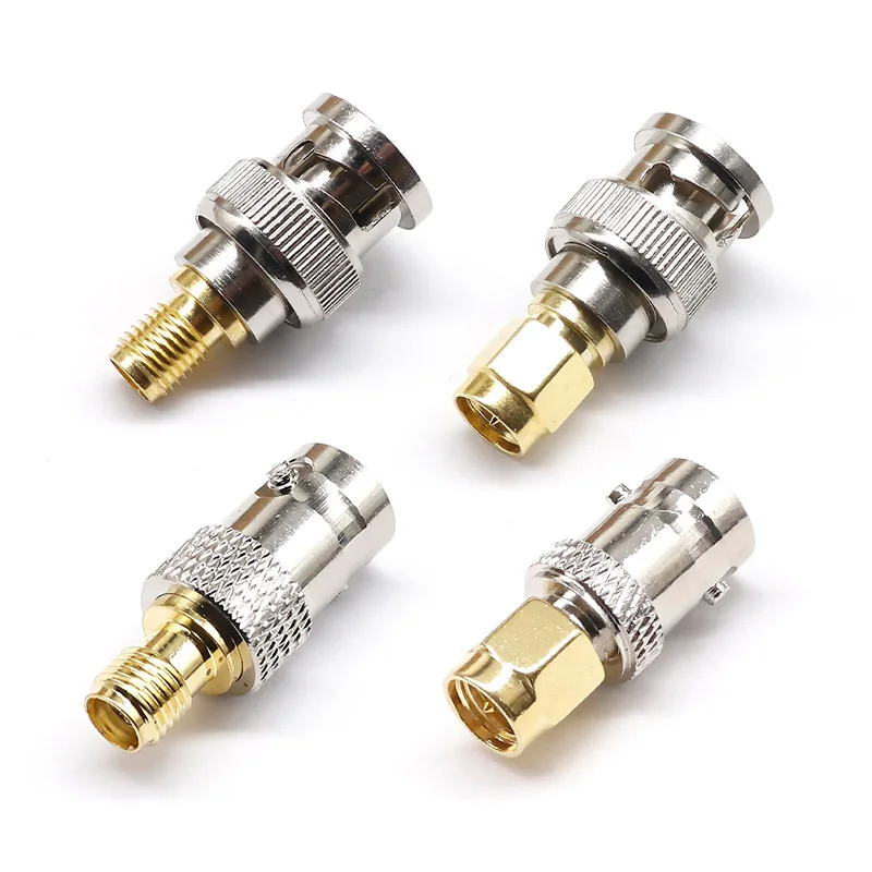 SMA-Stecker-Buchse auf BNC-Stecker-Buchse-Adapter für drahtlose LAN-Geräte, Koaxialkabel, WLAN, Schinken oder Handradios
