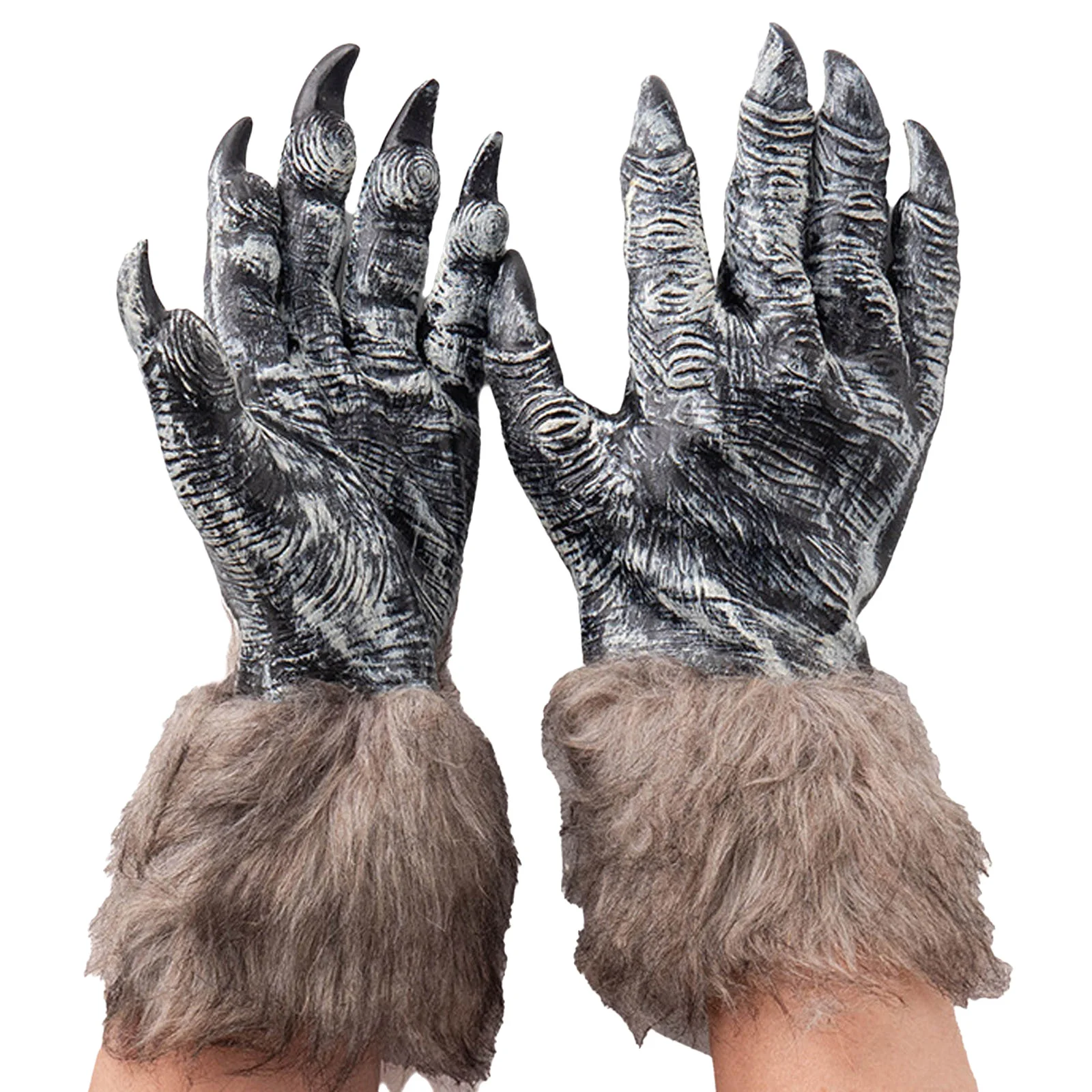 Mens Womens Horror Witch Vampire Devil Wolf Gloves for Halloween Cosplay Dress up Role Play Festival Party Costume Props Favors