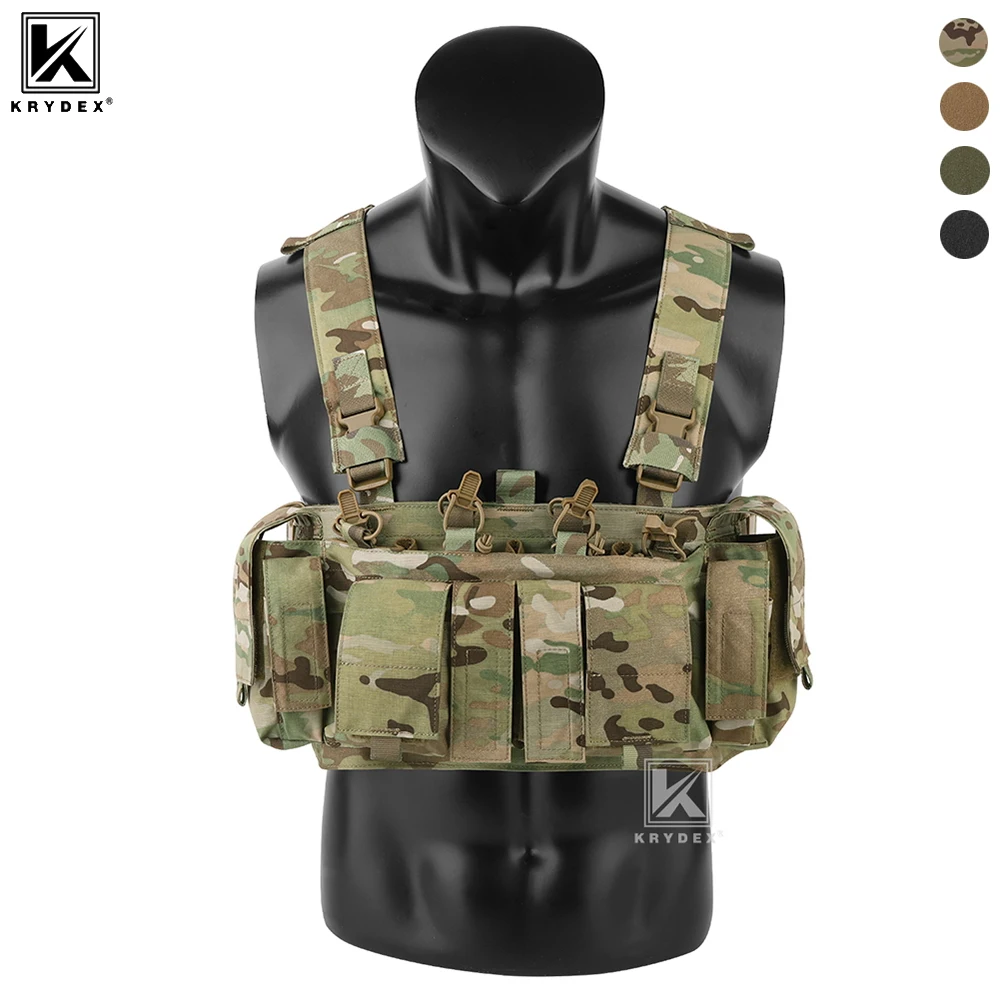 

KRYDEX 500D Тактическая нагрудная установка UW Gen IV Низкопрофильный жилет Micro Fight Rigs с сумкой GP 556 9 мм Многофункциональные карманы H Ремень