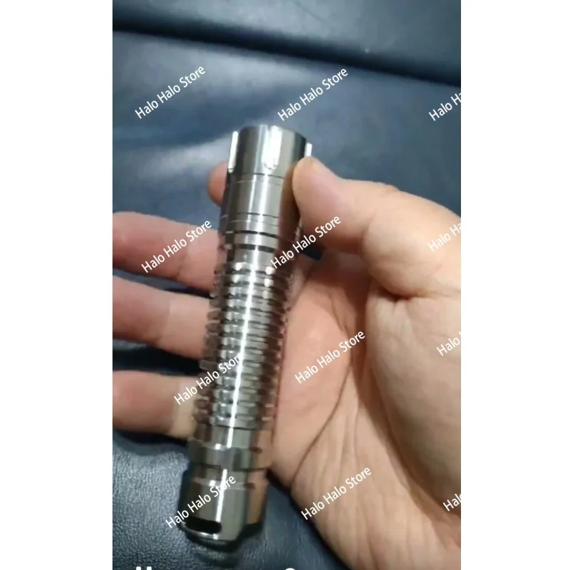 1PC Stainless Steel High-intensity Flashlight Compact And Portable Ideal For Outdoor Use With Strong Illumination Performance