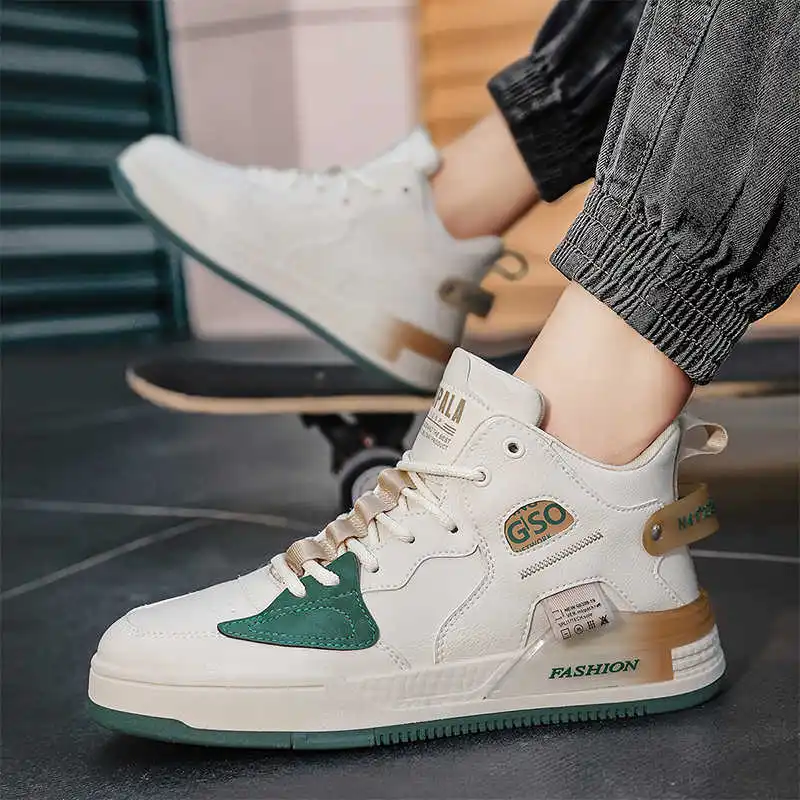Thick Sole Winter Men's Shoes White Sneakers Loafers Running Men Shoes High Quality Basketball Sport Affordable Price