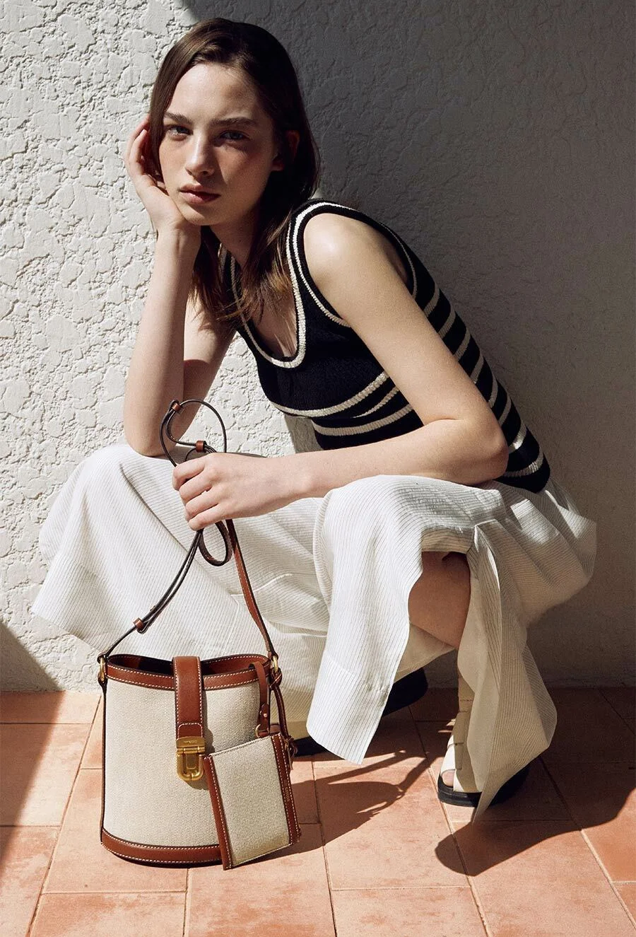 Abbigliamento per la protezione solare Pantaloni a gamba larga a righe in vita elastica Pantaloni casual dimagranti versatili Coreano Sle Pendolarismo Vento