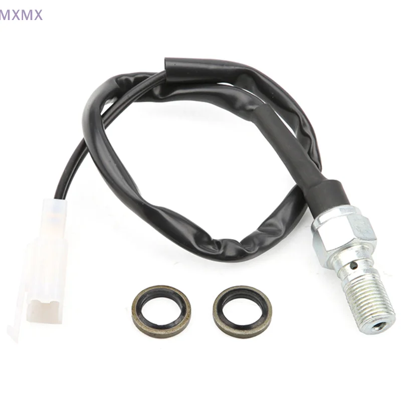 M10 * 1.25 مللي متر العالمي للدراجات النارية الجوف الترباس الهيدروليكية الفرامل الضغط الخلفي مفتاح الإضاءة موتو الملحقات #4