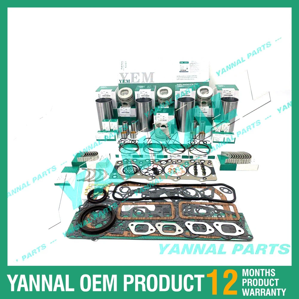 Long Time Aftersale Service Overhaul Rebuild Kit For Isuzu 4BD1 4BD1T 3.9L Hitachi Excavator ISUZU NPR NQR