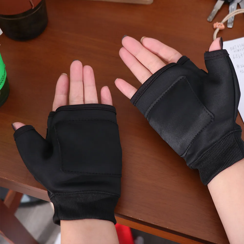 1 زوج USB قفازات التدفئة القابلة لإعادة الشحن الحرارية أصابع قفازات تسخين كهربائي التحكم في درجة الحرارة جهاز تدفئة محمول #2