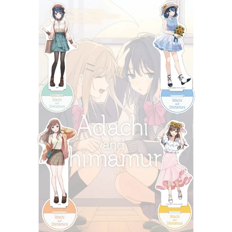 Adachi and Shimamura Anime Adachi Shimamura Sakura Hougetsu Acrylic Stand Model Figure Cosplay Plate Holder Topper Keychain 15CM