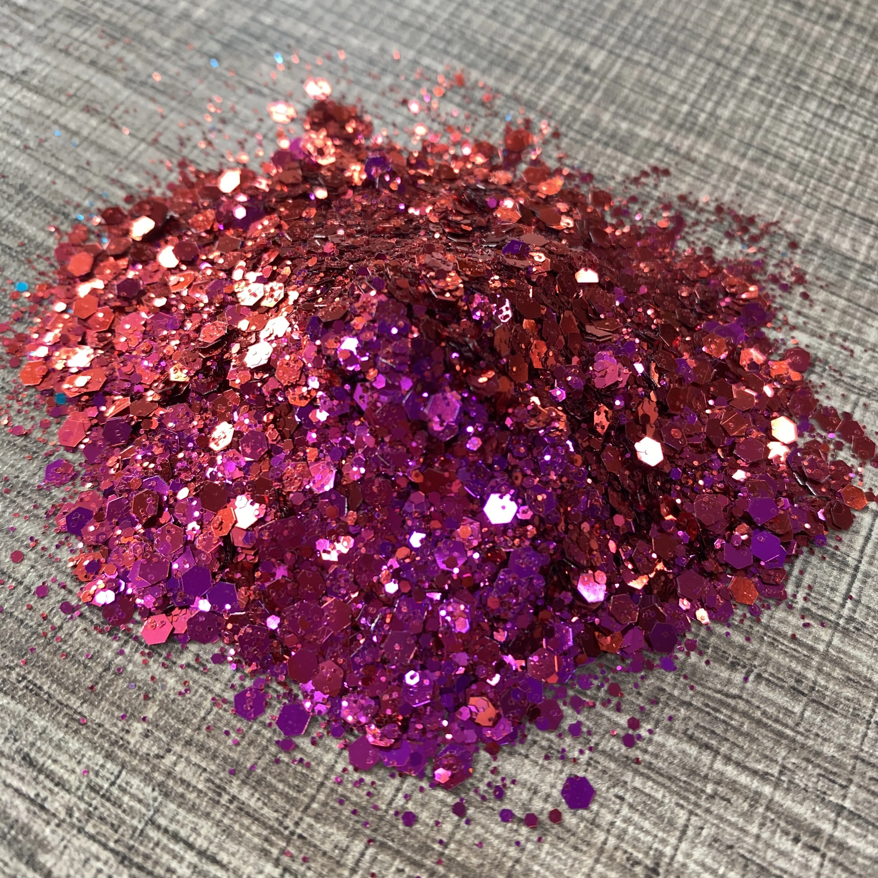 50 gr/beutel holo graphische Chamäleon Chunky Glitter Pulver gemischte Farb verschiebung Glitter Pailletten für Nägel Kunst Körper Gesicht Haar