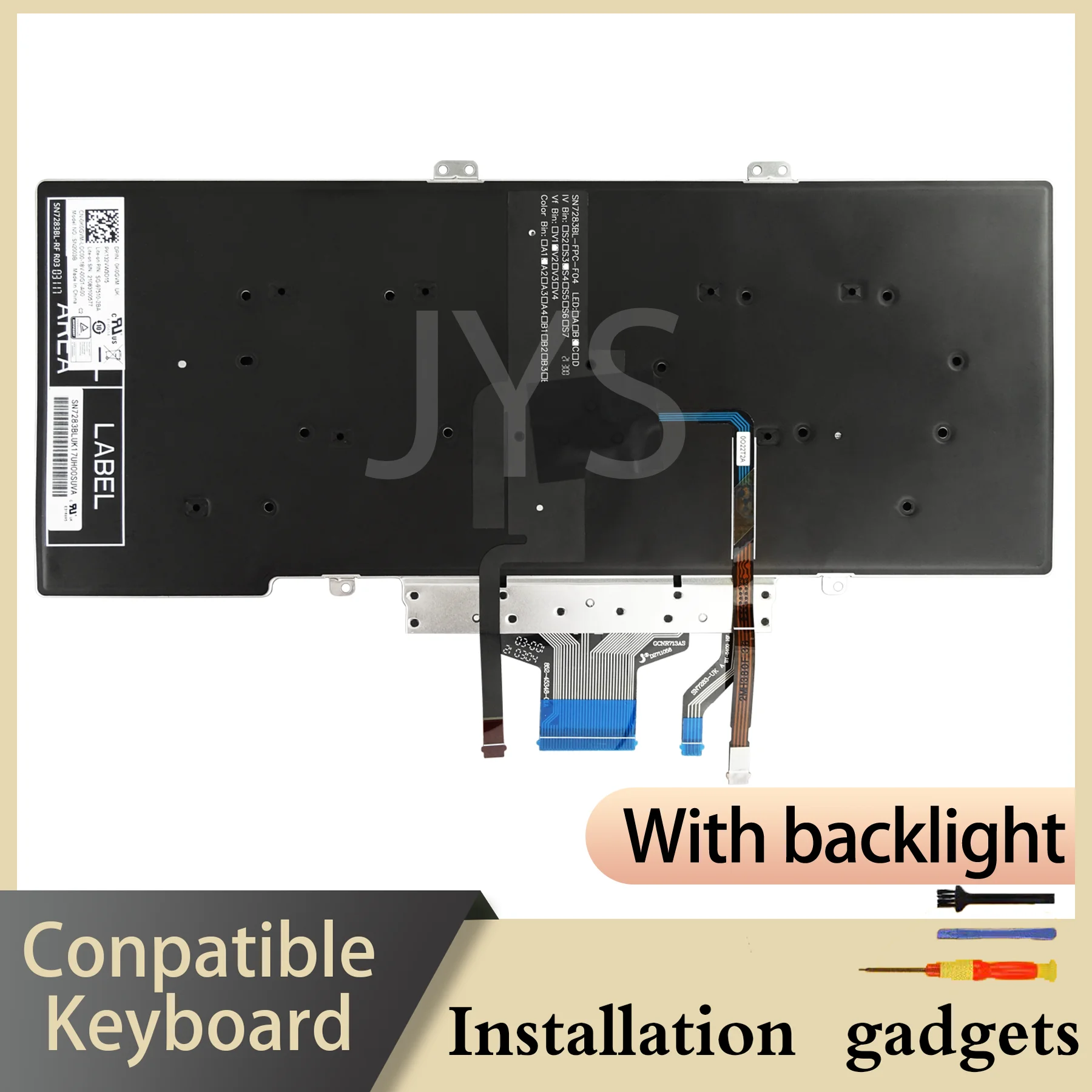 

for DELL Latitude 5400 5410 5401 5402 P98G 7400 7410 backlit keyboard HE HU IT KR LA NO PT RU SE SI TR UK US