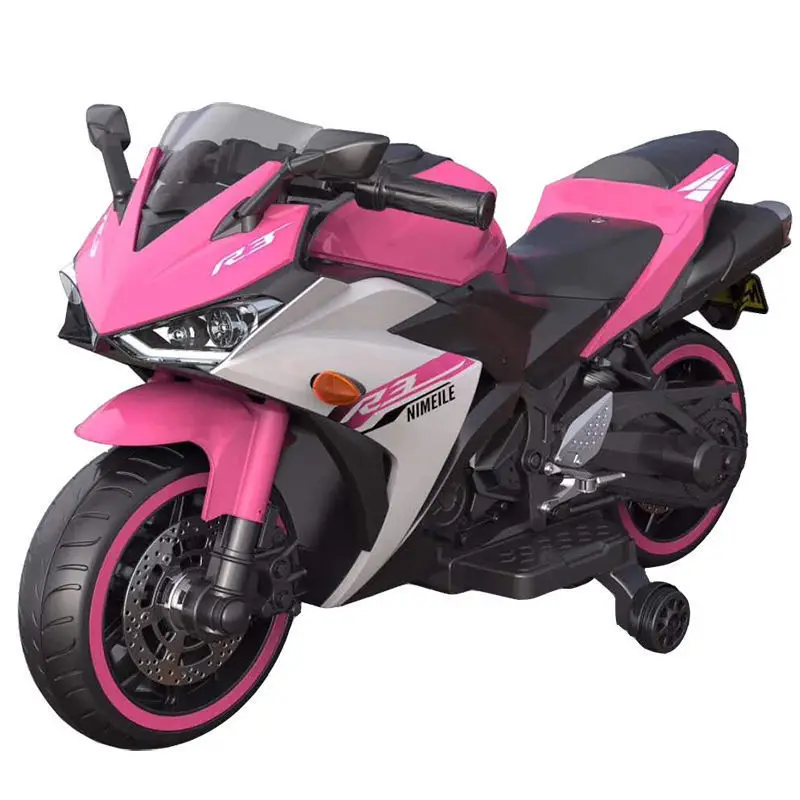 Elektryczny motocykl dla dzieci, pojazd do jazdy dla dzieci w wieku od 4 do 9 lat, mocny silnik, muzyka, światła, bateria o dużej wytrzymałości, koła antypoślizgowe.