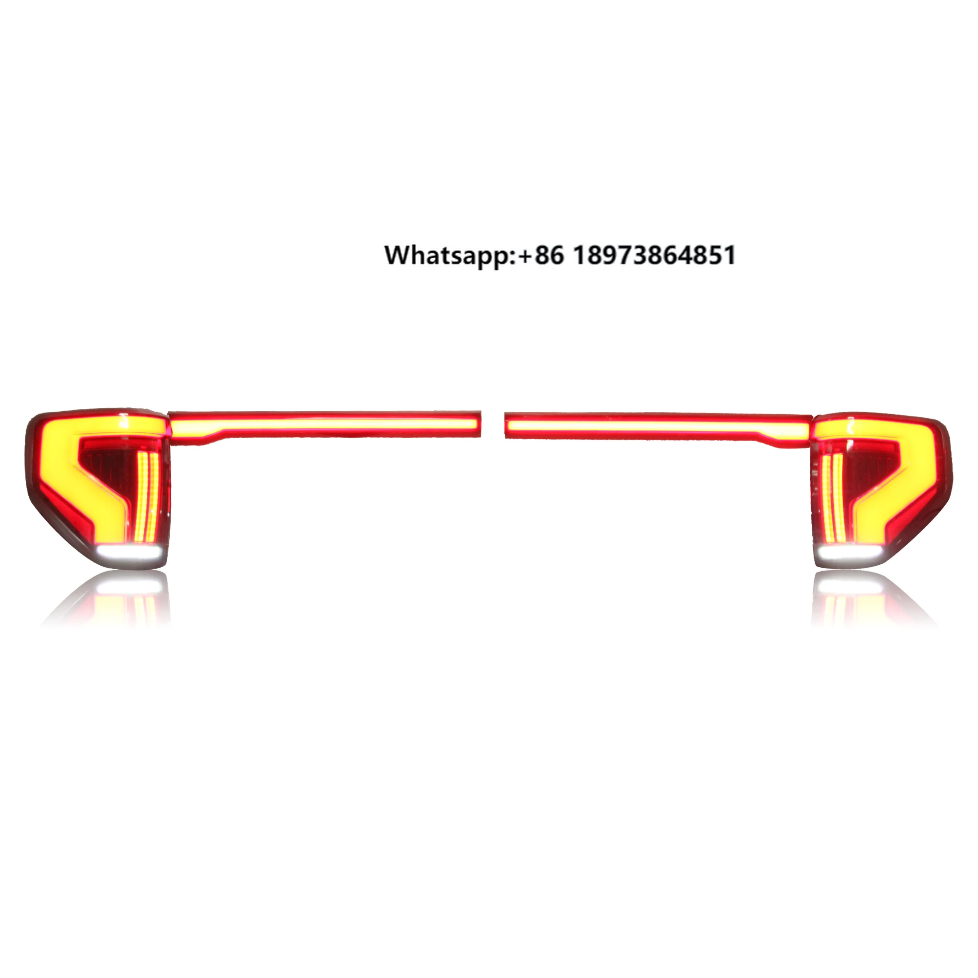 

DK Motion for Ford F150 F-150 2009-2014 Modified Led Tail Lights Car Middle Trunk Lamp Rear Spoiler Light Lamp Taillights