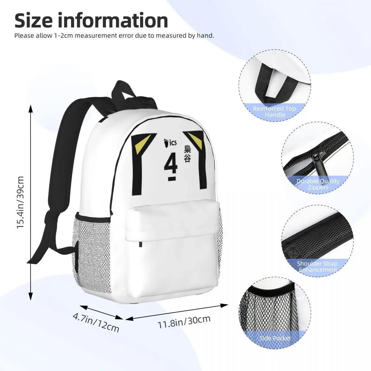 Kotaro Bokuto Backpacks Teenager Bookbag Cartoon Students School Bags Laptop Rucksack Shoulder Bag Large Capacity