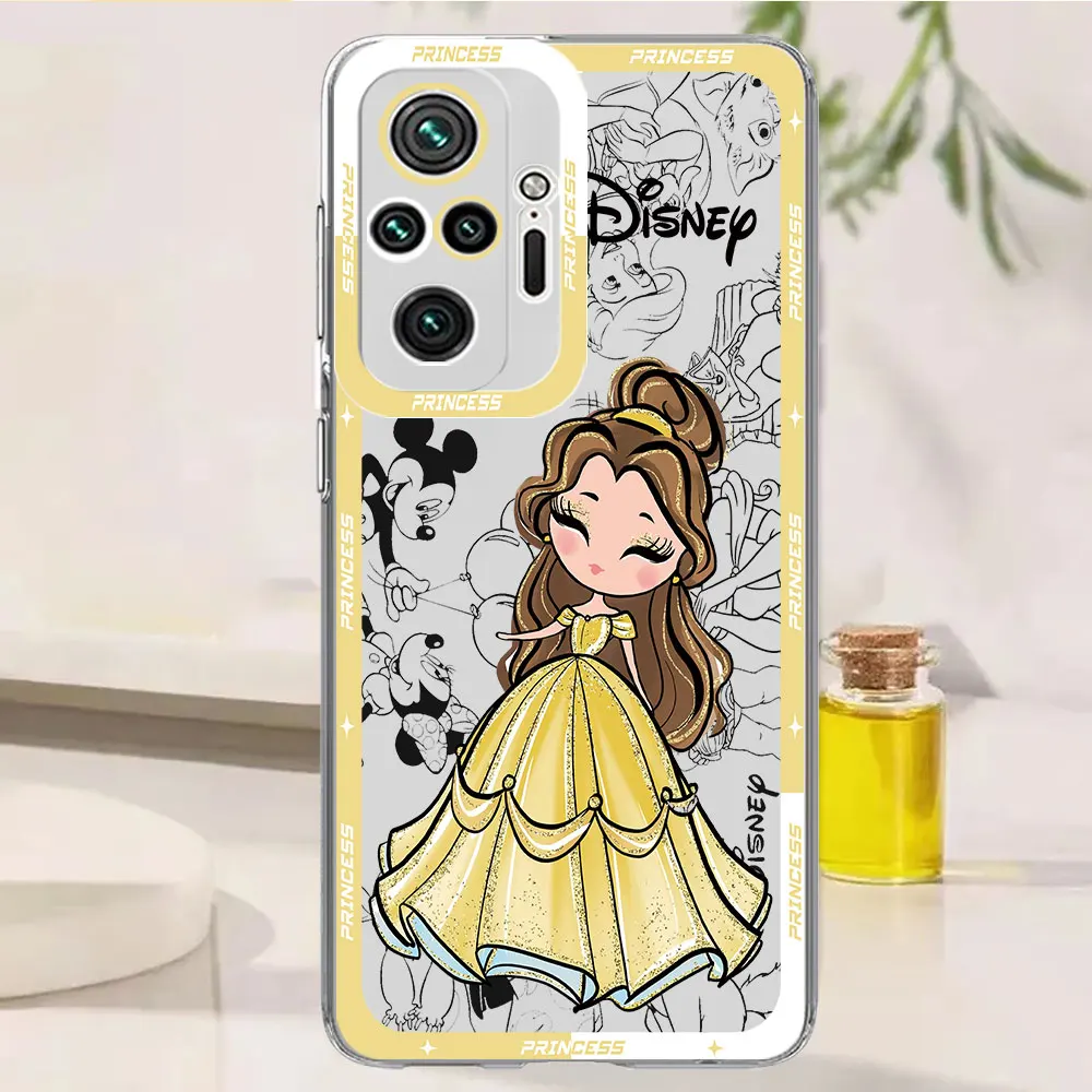 Case For Xiaomi Redmi 11 10 12 Pro Plus 13 9S 12S 10S 11S 11 Lite Poco X3 NFC 11T Angel Eye TPU Phone Cover Disney Princess Art