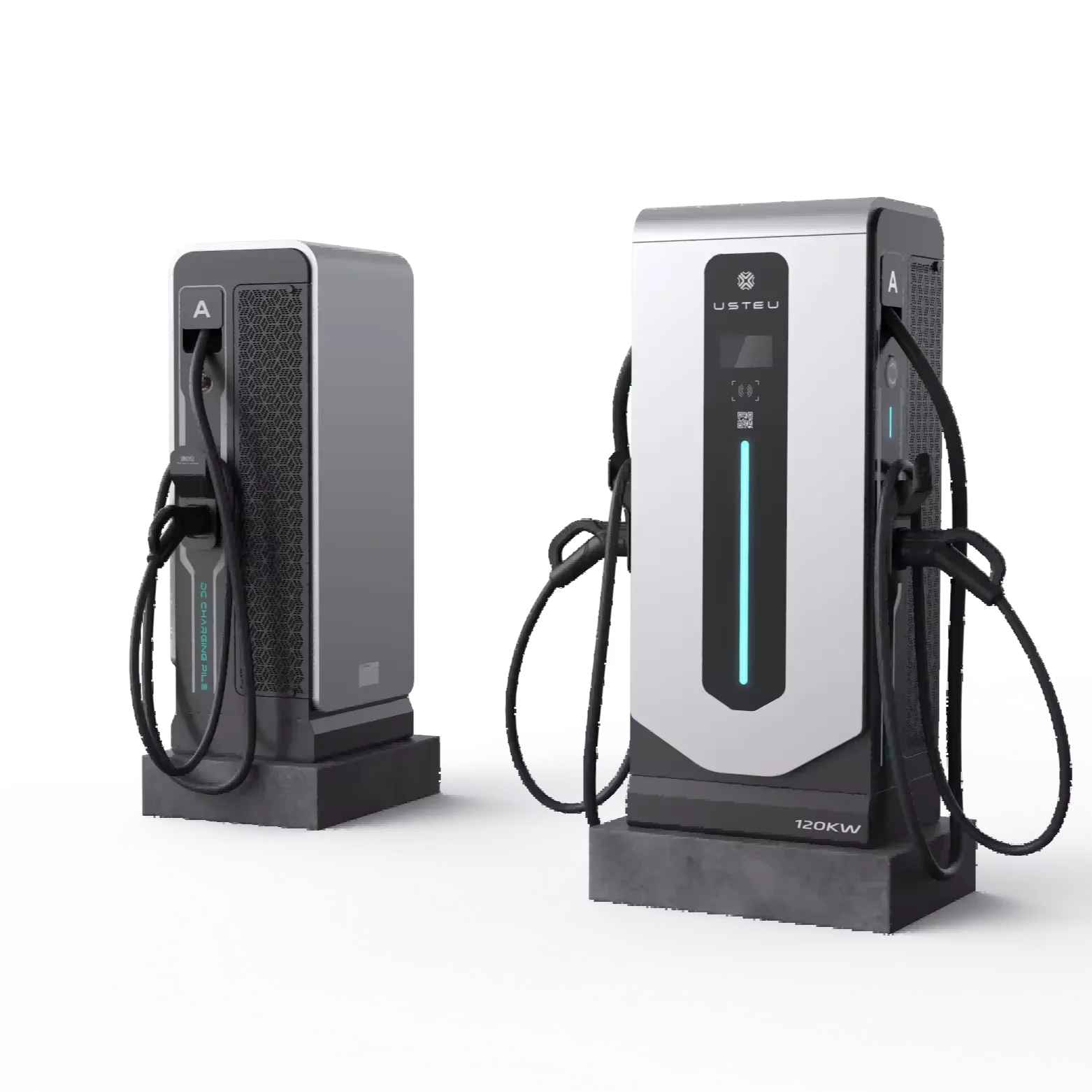 DC Double Electric Vehicle Charging Pile 40kw Charging Station New Energy Charging Pile Connector Customizable CCS2