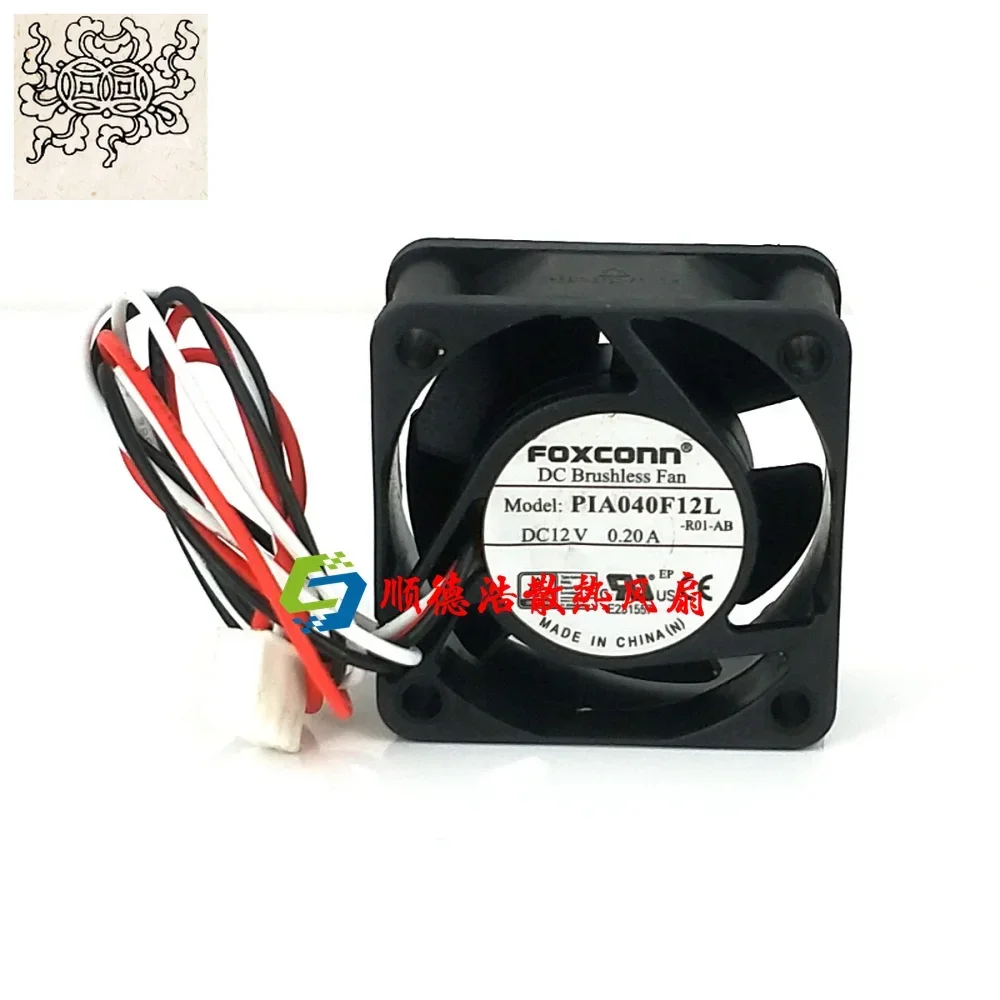 

Ltsf For FOXCONN PIA040F12L DC 12V 0.20A 40x40x20mm 3-Wire Server Cooling Fan