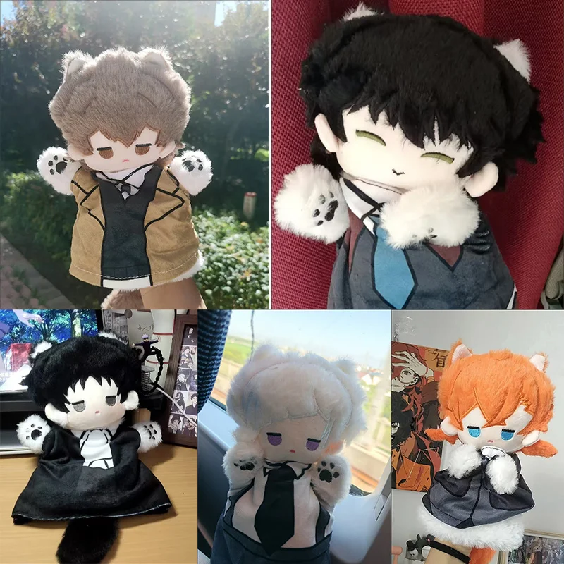 25 ซม.หุ่นมืออะนิเมะบทบาท Nakahara Chuuya Nakajima Atsushi Dazai Osamu คอสเพลย์ผ้าฝ้ายนุ่มตุ๊กตาตัวเลขของเล่นของขวัญ BSD