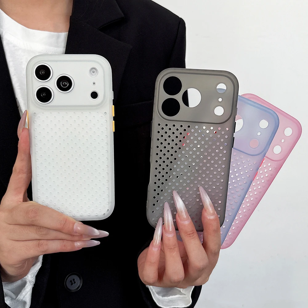 Heat Dissipation Mesh Breathable Case - Летний дышащий чехол-сетка для iPhone 17