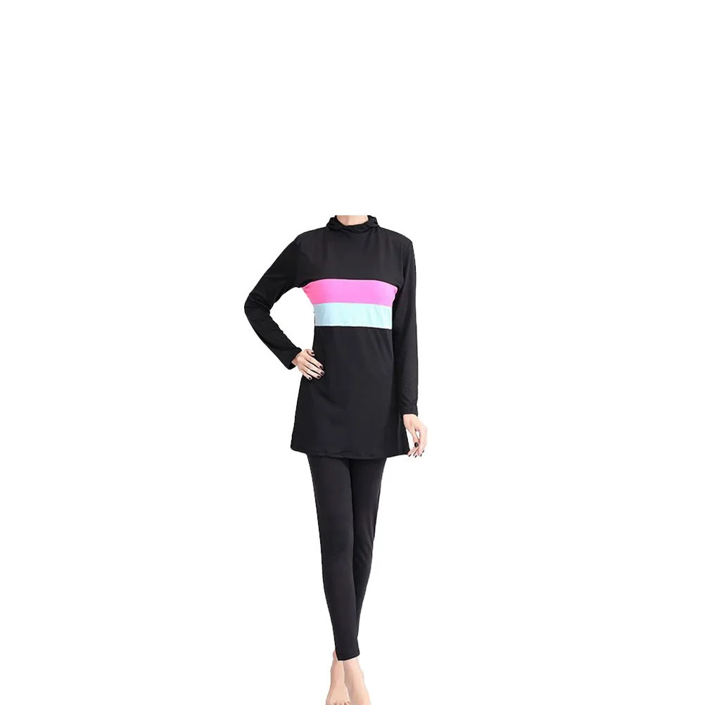 

Two-Piece Women Swimsuit Long Sleeve Green Size Xl Athletic Beachwear Swimming Surfing Outdoor Swimwear