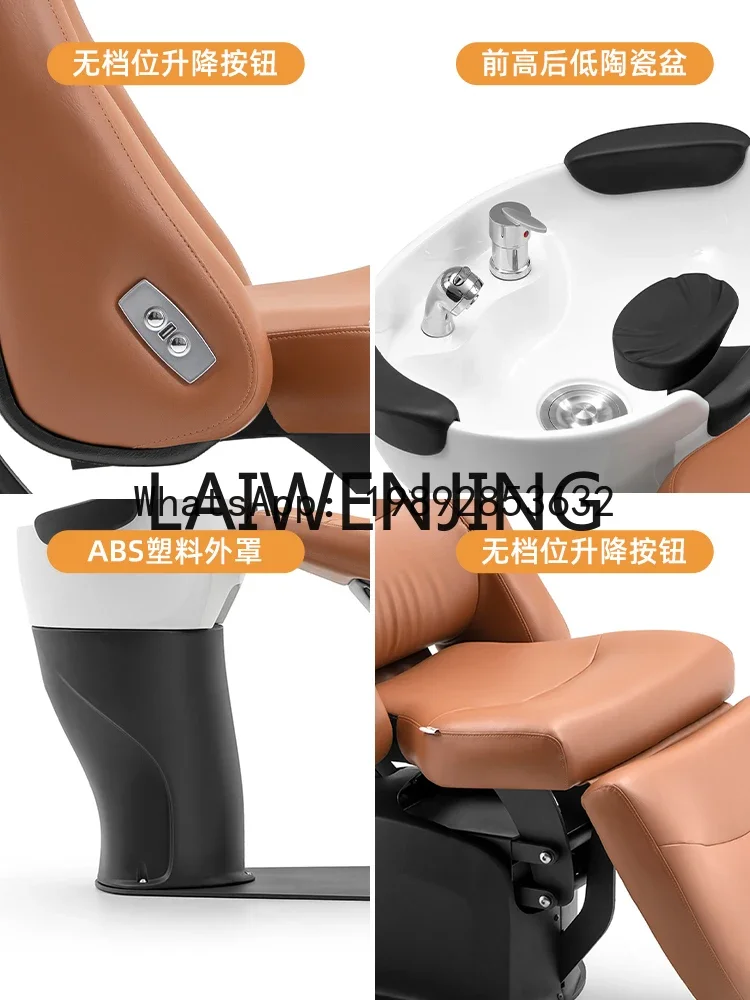 b15Electric Lying Half Shampoo Cosmetology Shop Hair Care Flushing Bed Shampoo Basin for Hair Salon