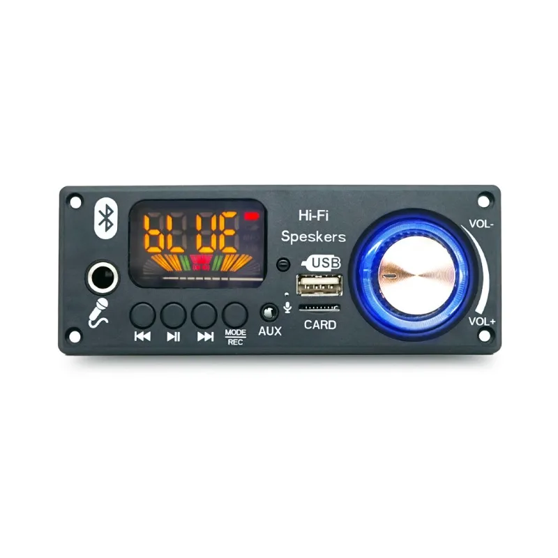 2x80W Bluetooth Audio Decoding Power Amplifier Board, Microphone Recording, Tie Rod Speaker Audio Accessories