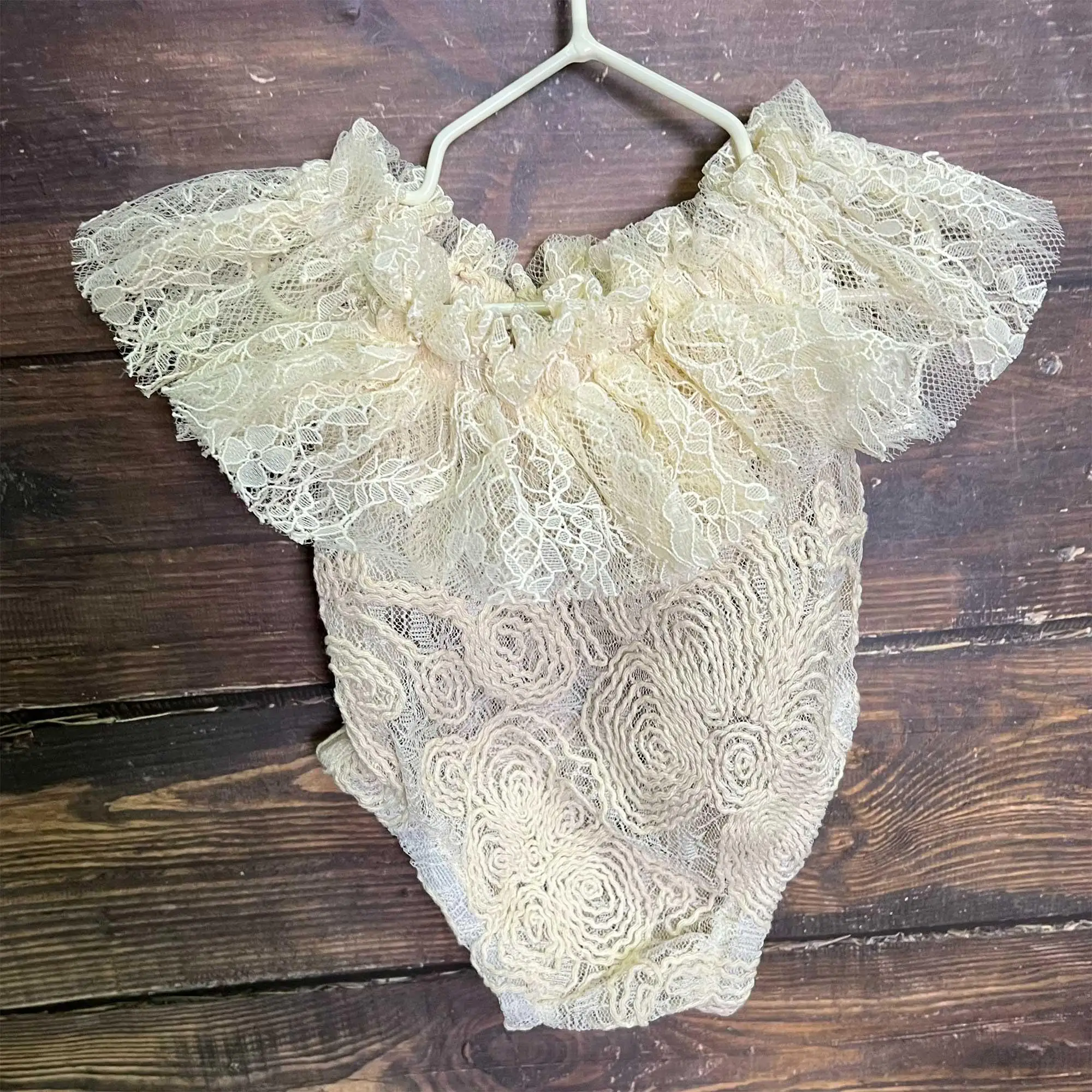 

Don&Judy Baby Girl Summer Outfit Romper Lace Jumpsuit For Newborn Baby Suit Birthday Gift Photo Shoot Props