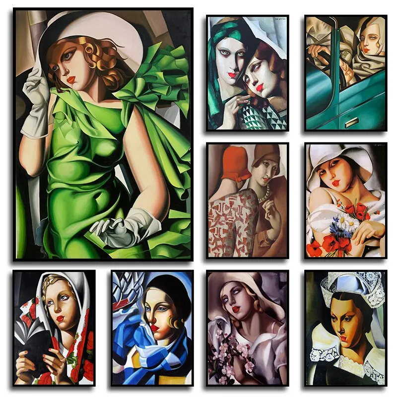 Tamara De Lempicka Posters Abstract Woman Art Canvas Paintings Wall Pictures Ideal for Nordic Living Room