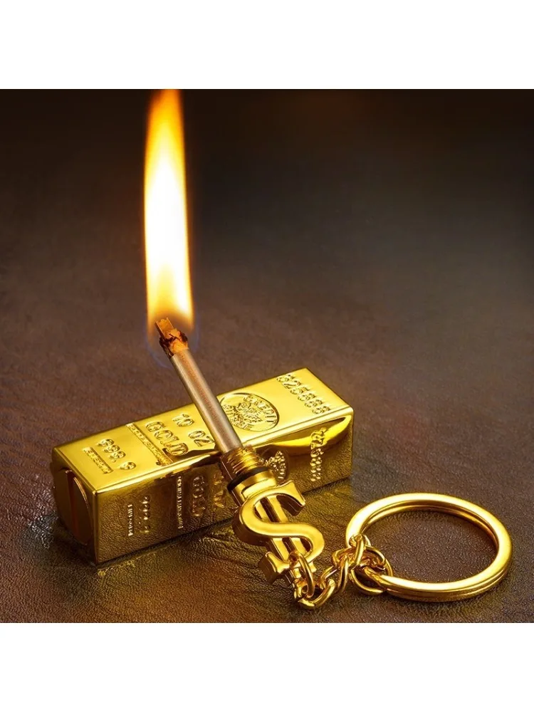 레트로 금속 열쇠 고리 라이터, 다기능 휴대용 방수 라이터, 비상 생존 장비 라이터 야외 가제트