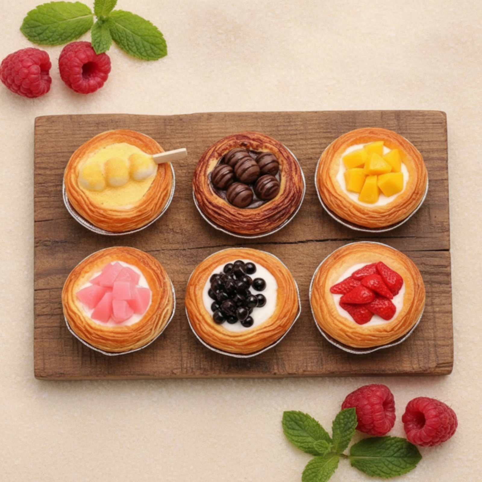 Foods X - Set di 5 Torte all'Uovo Finte