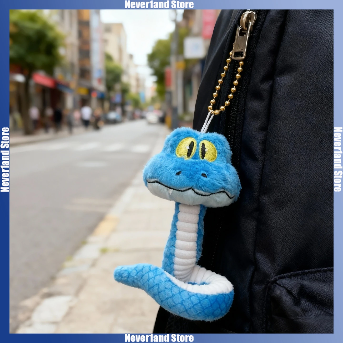 2 Size Cute Zootopia Gary Pendant Keychain Cartoon Gary Snake Movable Plush Toy Action Figure Bag Decoration Christmas Gift