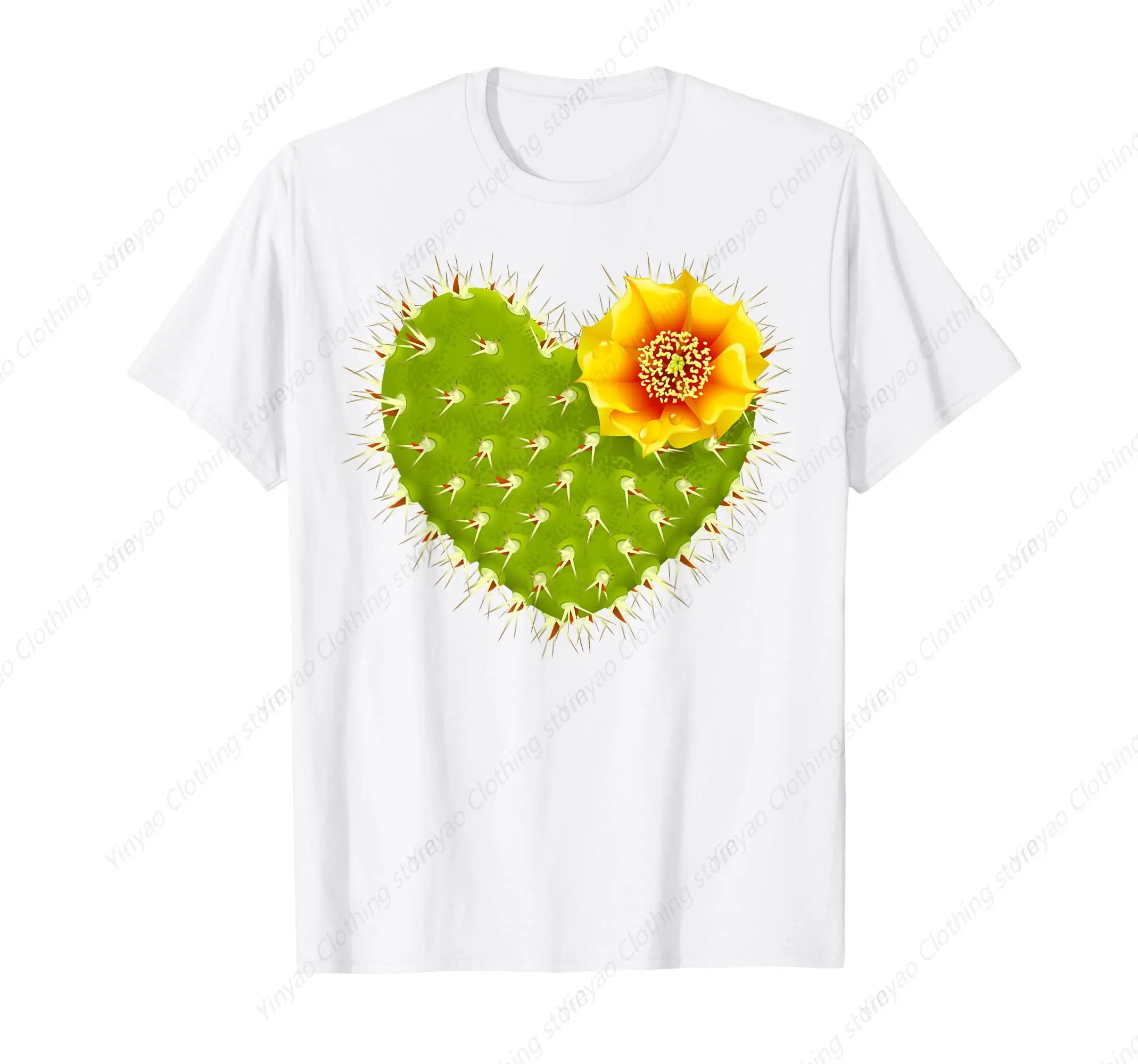 Fun Fairy Palm Yellow Desert Flower Men's and Women's T-shirt Fashion Men's Clothing Gift Cotton Shirt