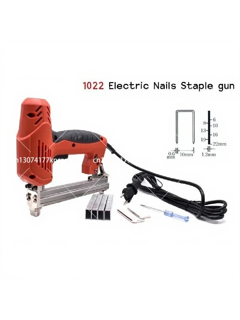 Electric Nails Staple Gun Adjustable 1022-yard Nail Gun Woodworking Tool Nail Gun Nailer Electric Staples Nail Guns 220V 2000W