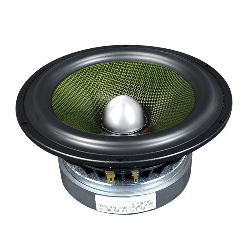Fever HiFi grade 6.5 inch 7 inch speaker high quality aluminum frame pure carbon fiber bullet medium woofer