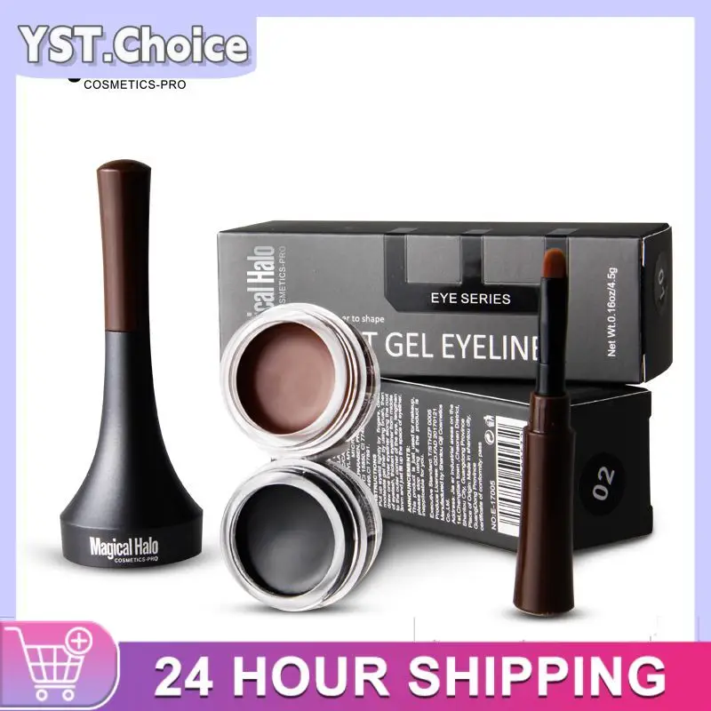 Augenbrauen Pomade wasserdicht Eyeliner Gel Make-up lang anhaltende getönte geformte Augenbrauen Gel mit Pinsel Augenbrauen Schatten Eyeliner Creme