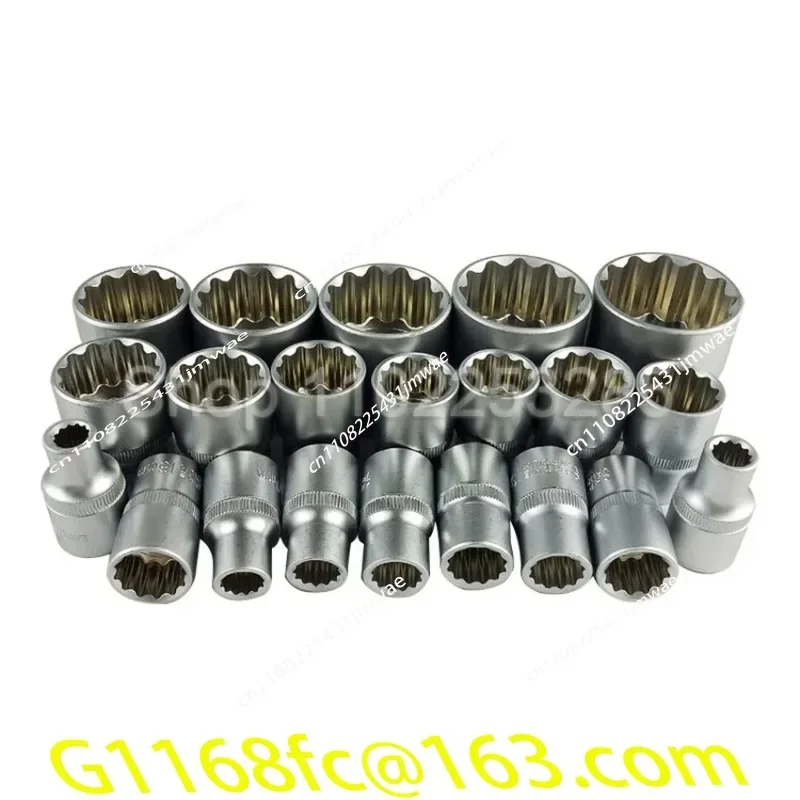 12 Point Socket Wrench Set Lock Torx Splined Bit Socket Set 1/2” Hex Socket Repair Tool Kit  8-36mm part