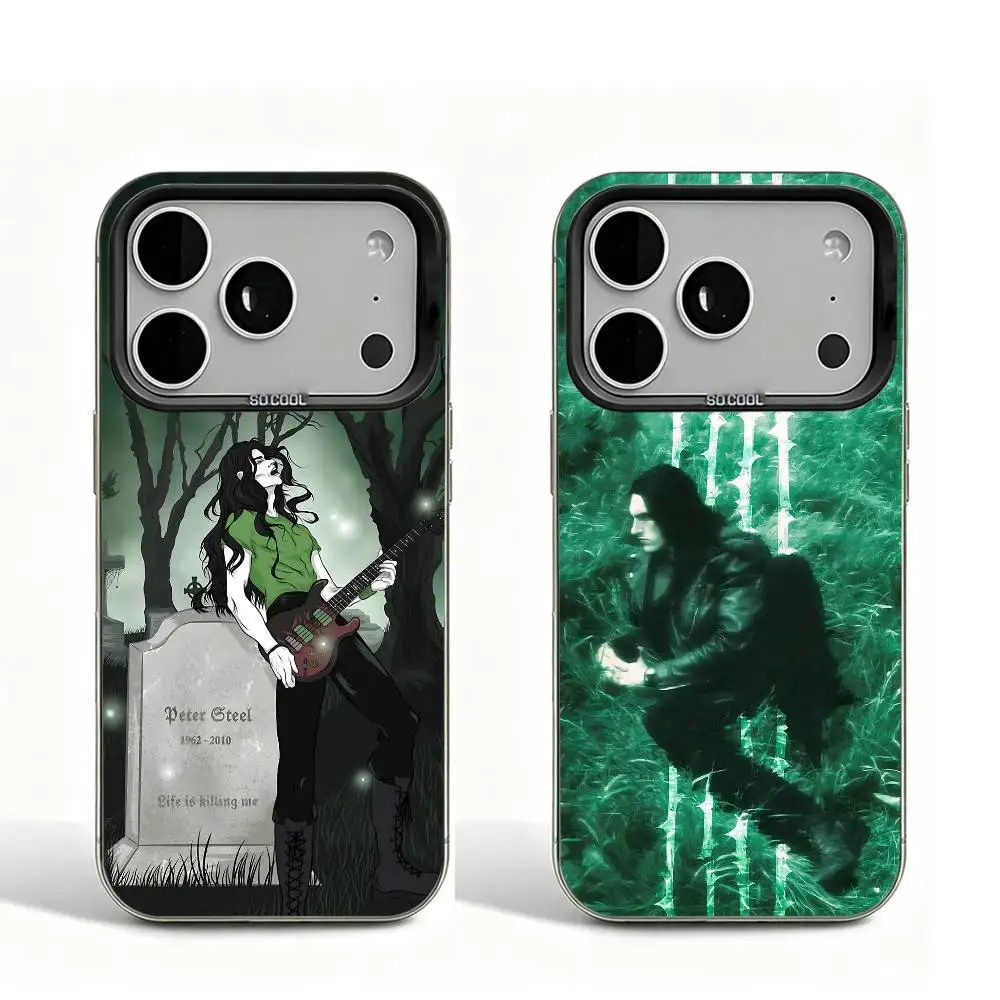 P-Peter S-Steele T-Type O N-Negative Black Matte Case Para iPhone 16 15 17 14 11 12 13 Pro Max Tão Legal Lente Bumper Impresso Capa
