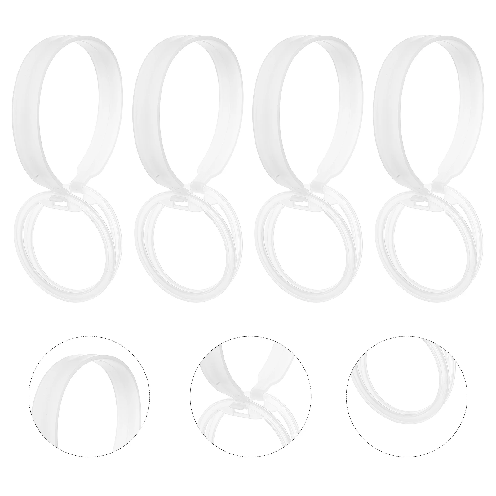 

4Pcs Earmuff Accessories Foldable Earmuff Stand Durable Earmuff Storage Holder Ear Protector Organizer Plastic Frame