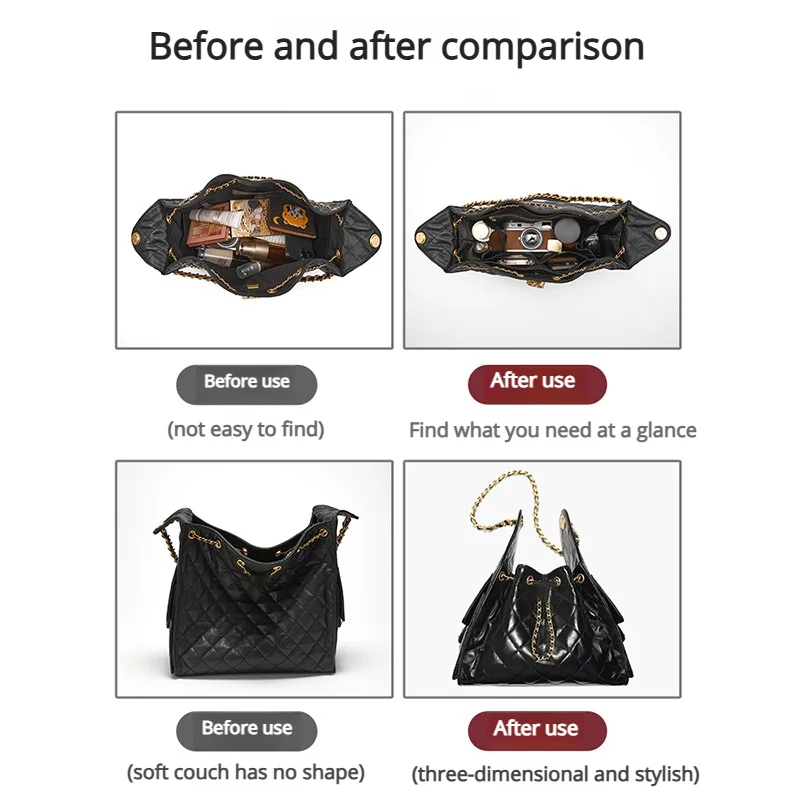 Bag Organizer Insert For 25bag Women Bag Mini Durable Bag Pad Bag Chain Bag Support Storage Inner Modification Bag Accessories