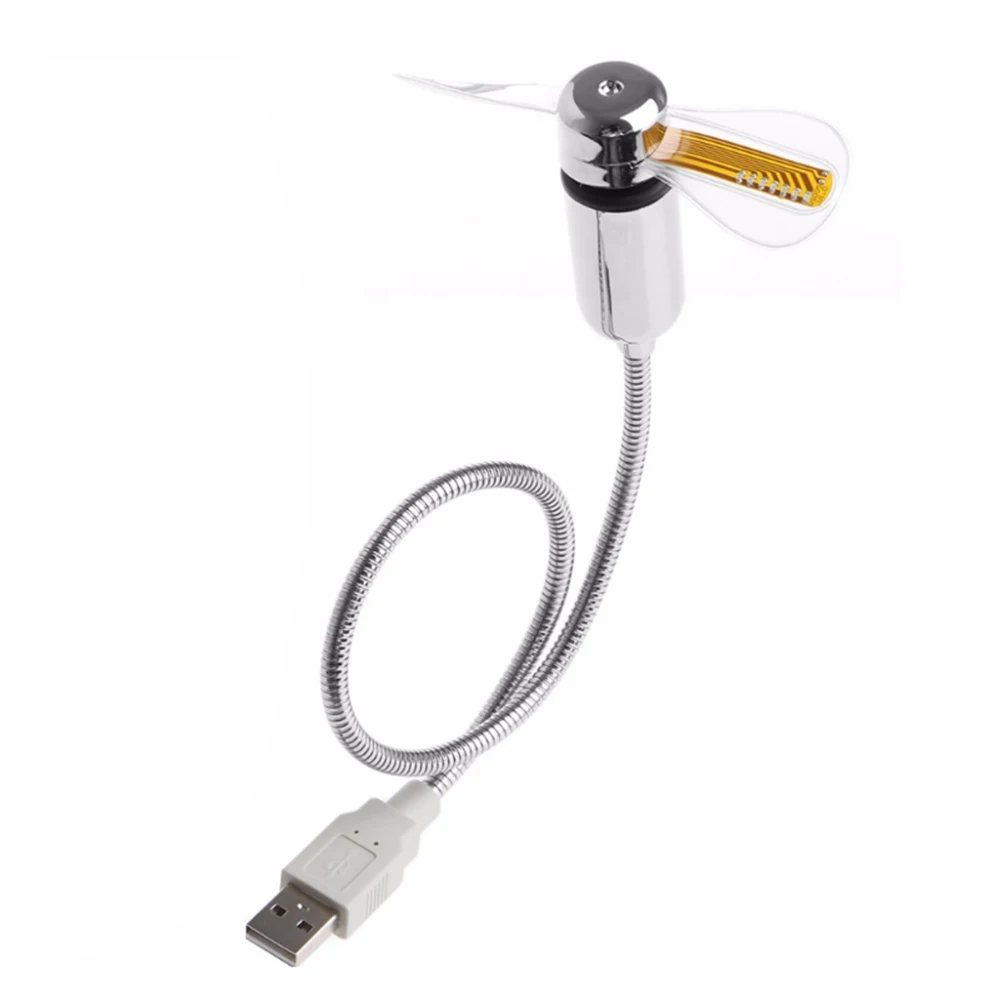 

Flexible Mini USB Powered Fan For PC Computer Laptop Tablet Flexible Gooseneck Air Blower Portable Flexible Desk Fan for Home Of