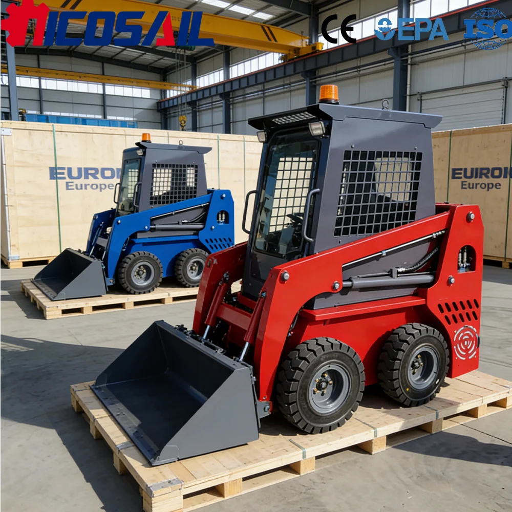

Малогабаритный мини-погрузчик с бортовым поворотом, одобренный CE, Euro 5, с мощным двигателем и прочной конструкцией для городского строительства