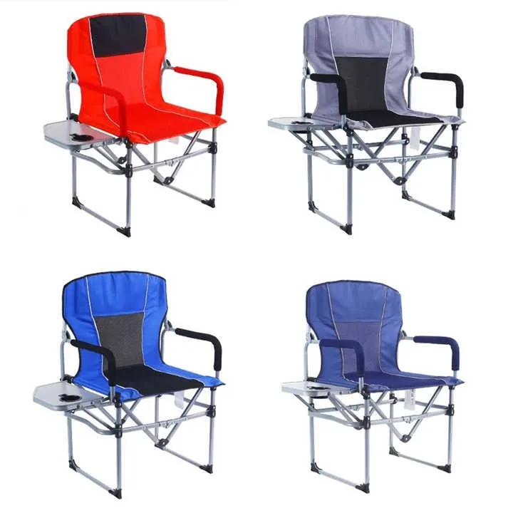 

Luxury Hot Sale Lightweight Foldable Portable Aluminum Director's Chair Side Table Fishing Chairs