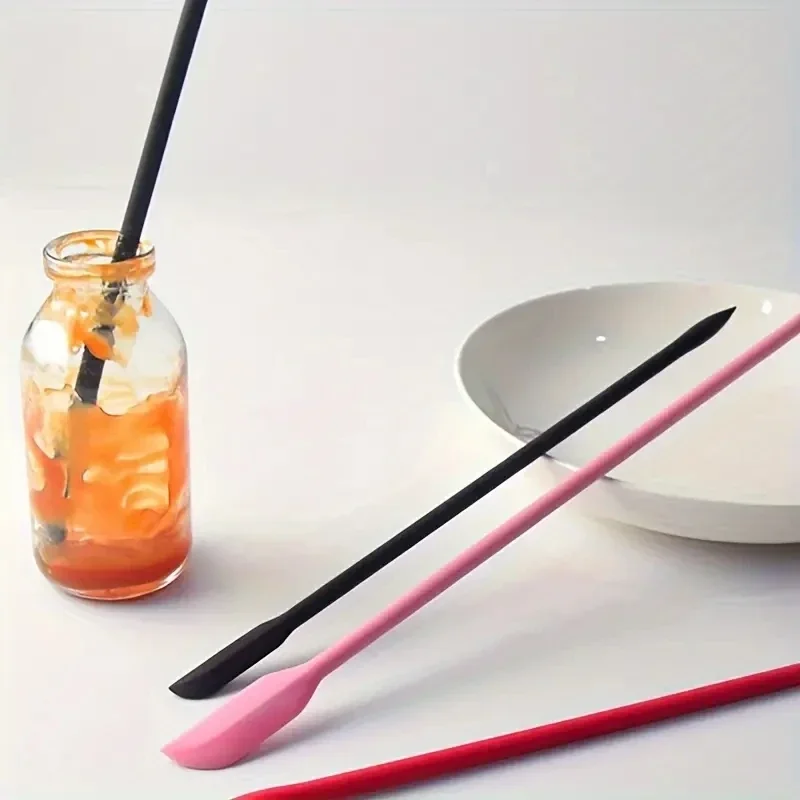 3-Piece Mini Silicone Spatula Set - Heat Resistant, Multiple Sizes for Jar, Bottles and Kitchen - Perfect for Cooking, Baking