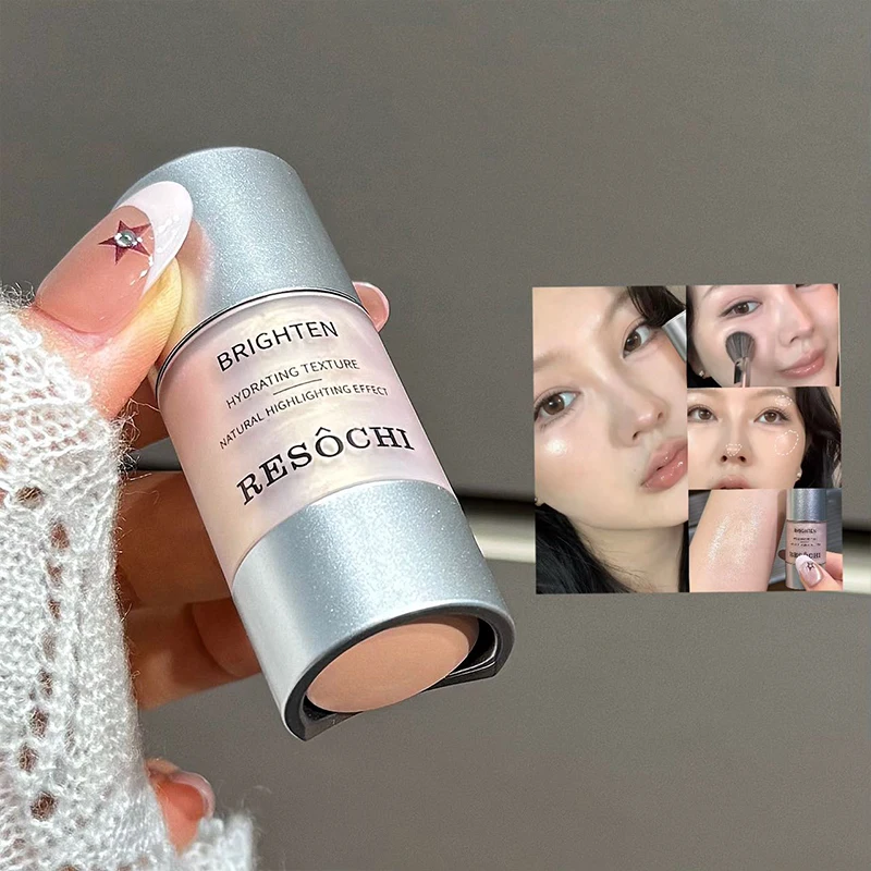 RESOCHI Liquid Highlighter Face Glow Illuminator Hydrating Shimmer Dewy Makeup Brightening Cream Highlighter Natural Radiance