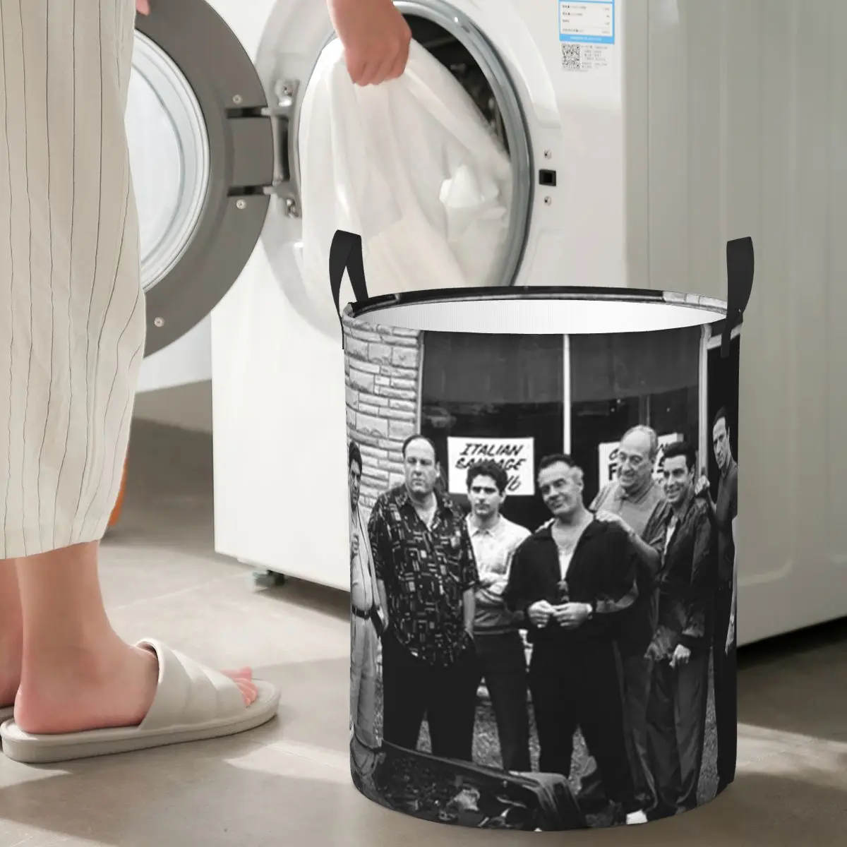 

Laundry Collector The Sopranos Family Foldable Laundry Basket Large Storage Children Washing Basket Home Organizer